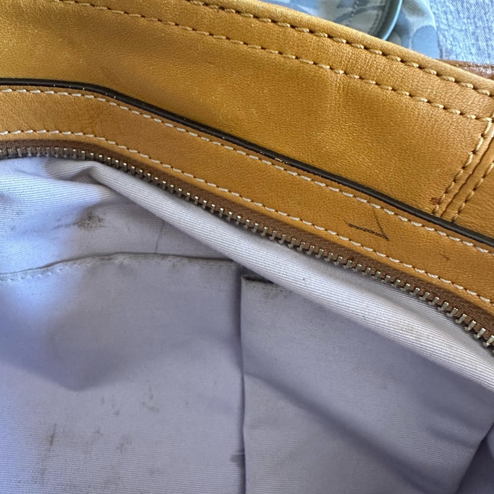 Coach Camel  Leather Shoulder Bag and Wallet - Picture 5 of 10